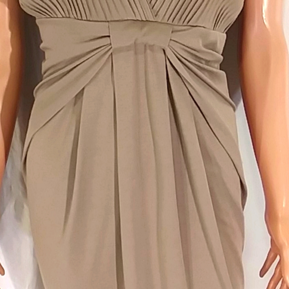 Beautiful Zara Collection Taupe Dress - image 7